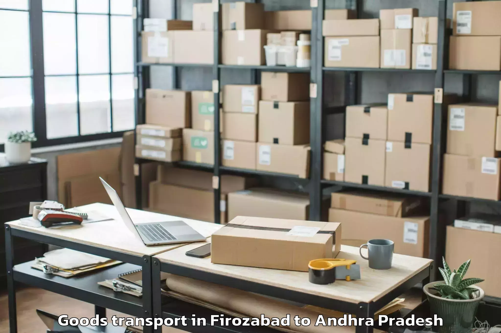 Book Firozabad to Kakinada Port Goods Transport